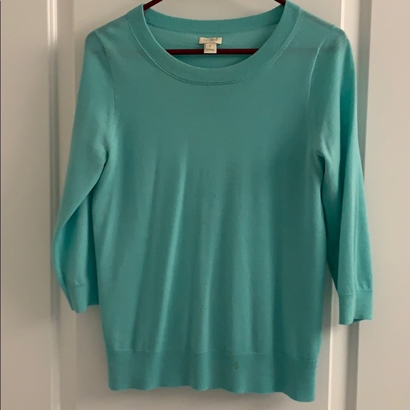 J Crew teal sweater - Picture 1 of 2